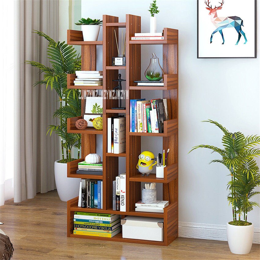 SG271546 Land Bookcase Simple Modern Students Bedroom Simple Bookshelf Economy Display Cabinet Living Room Storage Rack