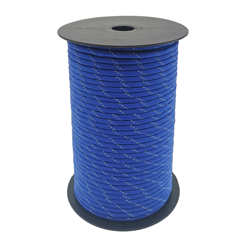 Paracord reflectante para acampar al aire libre, cuerda de paracaídas multifunción de 100M, 4mm, 7 hebras: 6