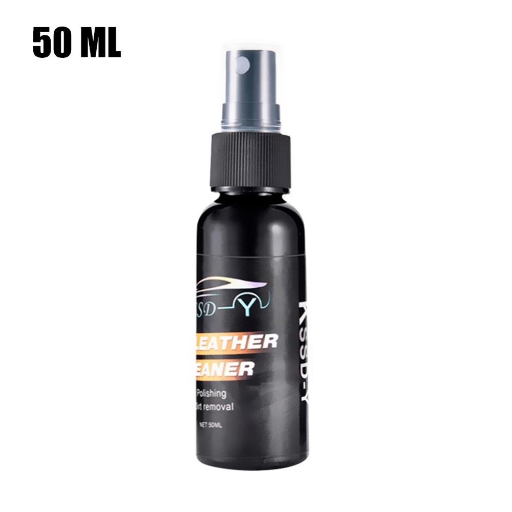 30/50ML Leather Renovated Cleaner Car Interior Surface Cleaner Deep Cleaning Seat Polish Wax Car Inner Dashboard Cleaning Tool: 50ml