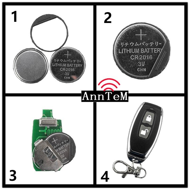 Anntem dc3.5V7v 9 v 12 v RF télécommande sans fil 433 mhz Lithium batterie prise de courant on/off Mini petit commutateur Module contrôleur
