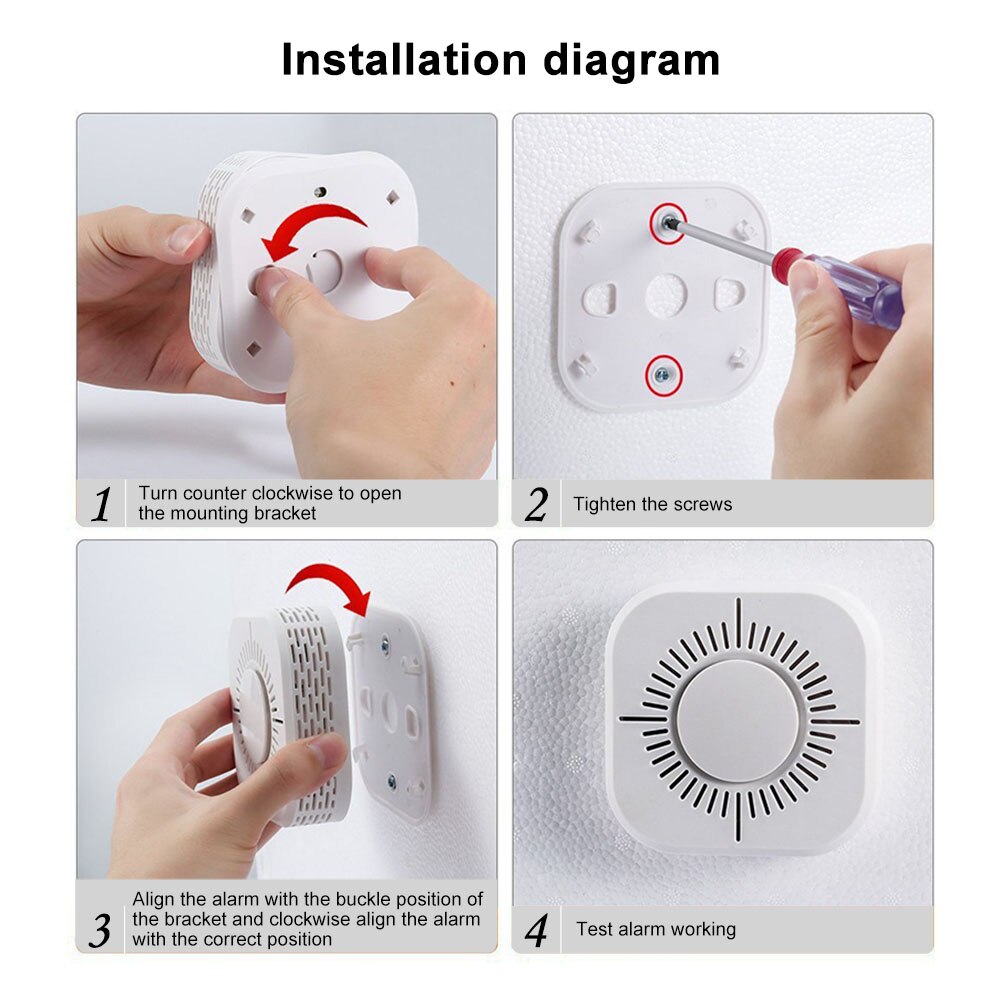 eWeLink Smoke Detector Sensor Wireless 433MHz Fire... – Vicedeal
