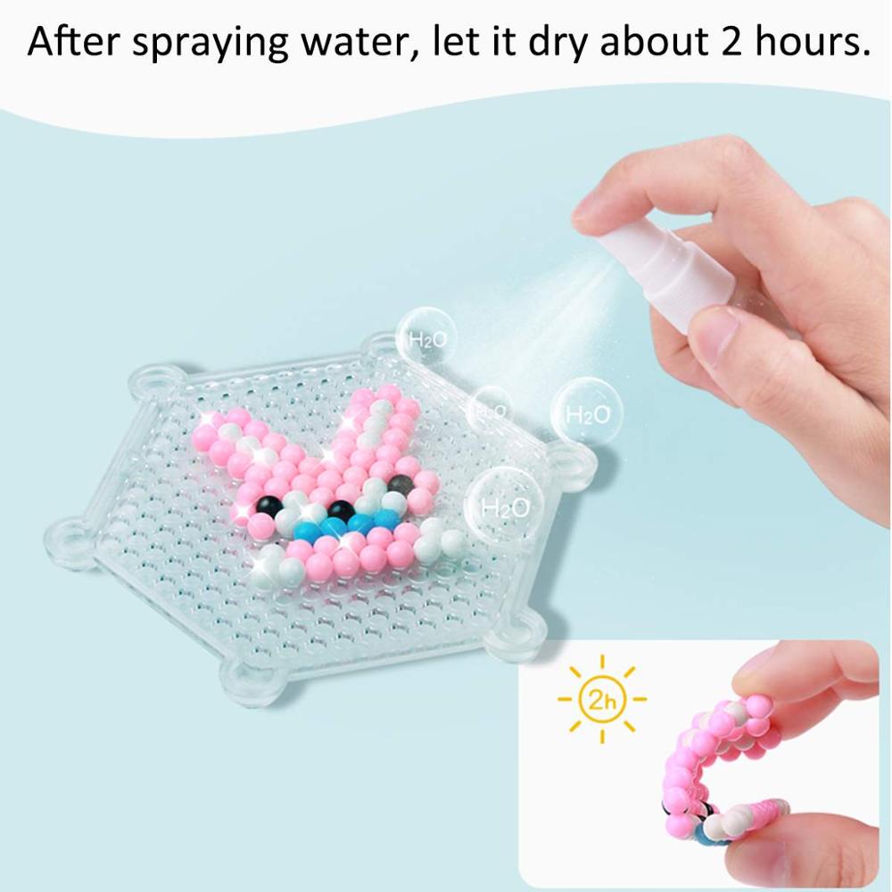 Kinderen Multicolor Magic Puzzel Speelgoed Water Mist Kraal Set DIY Ambachtelijke Dier Handgemaakte Kleverige Kralen Educatief Speelgoed Kids