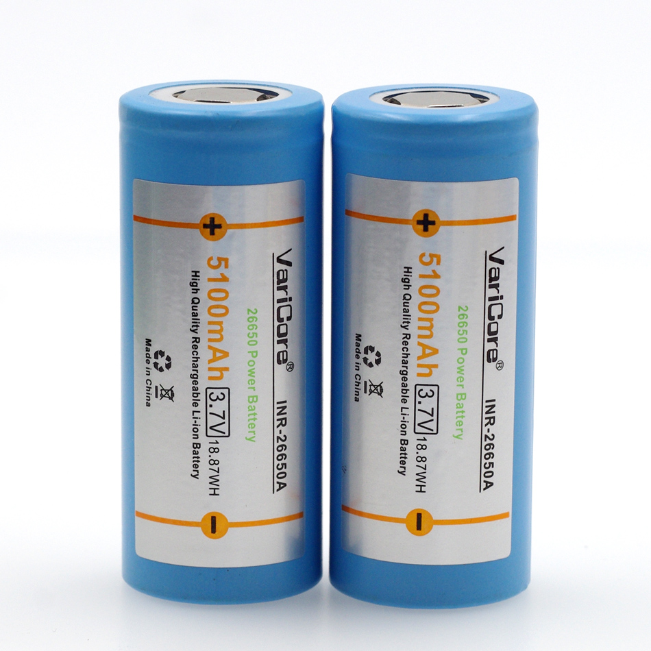 Hot VariCore Original 26650-55A 5100mAh 20A 3.6V 26650 Li-ion 3.7v Akumulator do latarki