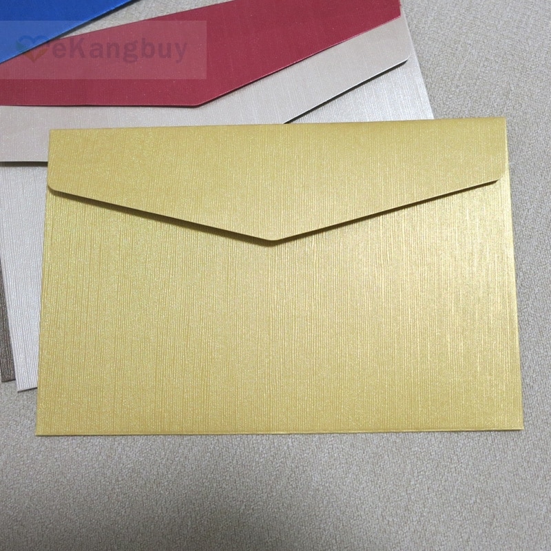 50pcs 198x130mm(7.7" x 5.1") Embossed Specialty Paper Envelope Wedding Business Invitation Envelopes