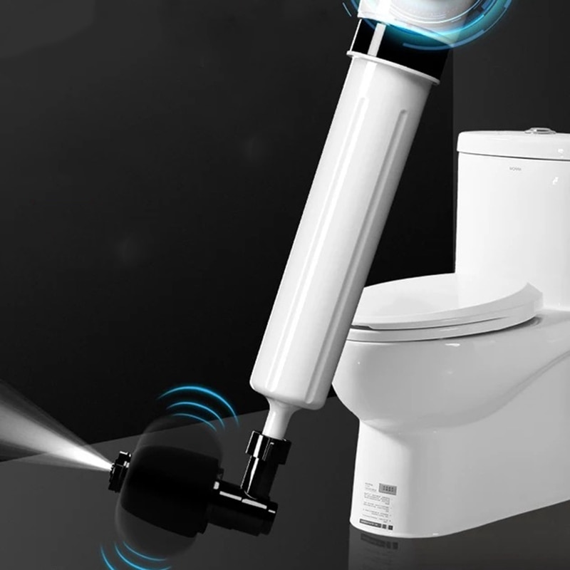 High Pressure Air Drain Blaster Drain Clog Dredge Tools Sewer Dredger Powerful Toilet Plunger Auger Cleaner for Bathroom Kit