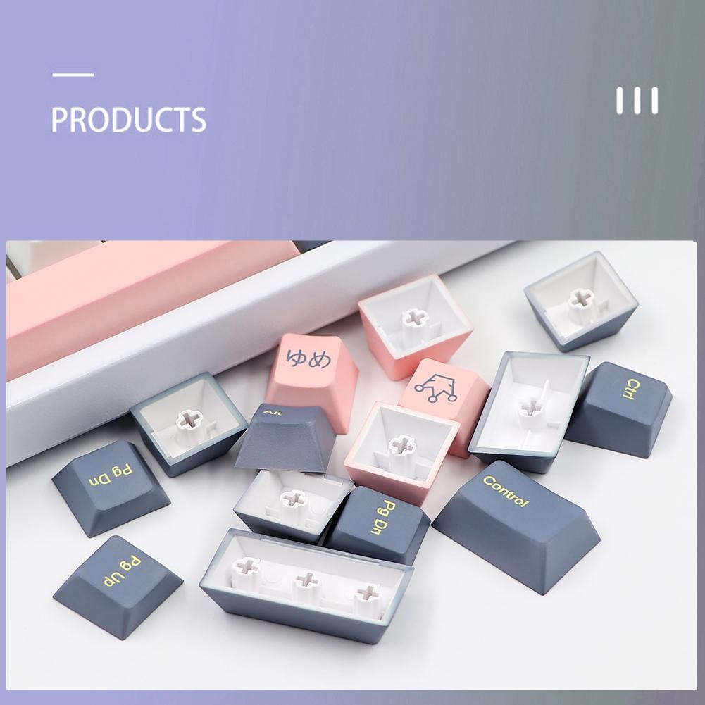 1 Set GMK Stargaze Keycaps PBT 5 Sides Sublimation Key Caps MX Profile Keycap With 1.75u 2u Shift 1.5U Cute Keyboard Keycaps