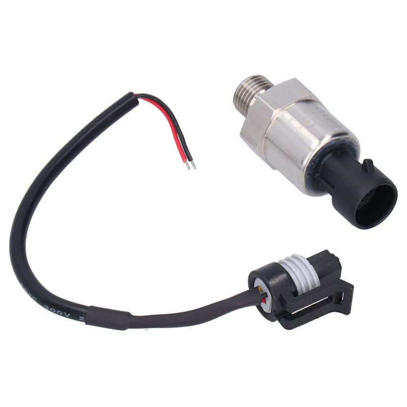 Pressure Sensor Transmitter Transducer Sender 1/4in Interface Water Air Oil Medium DC12-24V Water Pressure Sensor