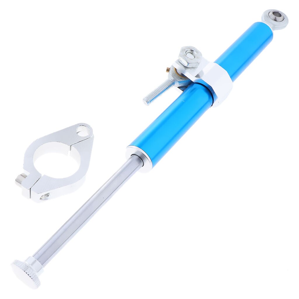 Universal Motorcycle Stabilizer Damper Steering Safety Control Aluminum 330mm: Blue