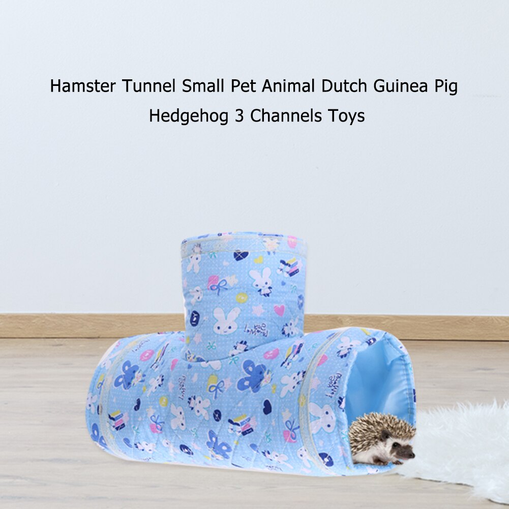 Hus lege hytte kæledyr rør seng rede små kæledyr legetøj hollandsk gris pindsvin tunnel legetøj hamster tre kanaler forsyninger
