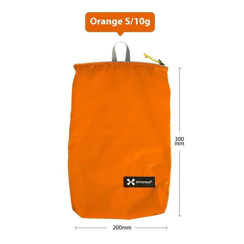 XENOSMILUS Ultra-Light Portable Travel Backpack with Waterproof Toiletry Bag, Passport Wallet, Medication & Document Pouch: S / Orange