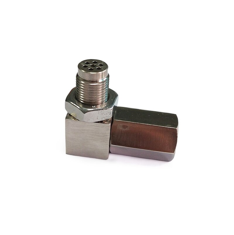 90 Degree Automobile Oxygen Sensor Connector Fault Light Shielding Head Connector M18 X 1.5