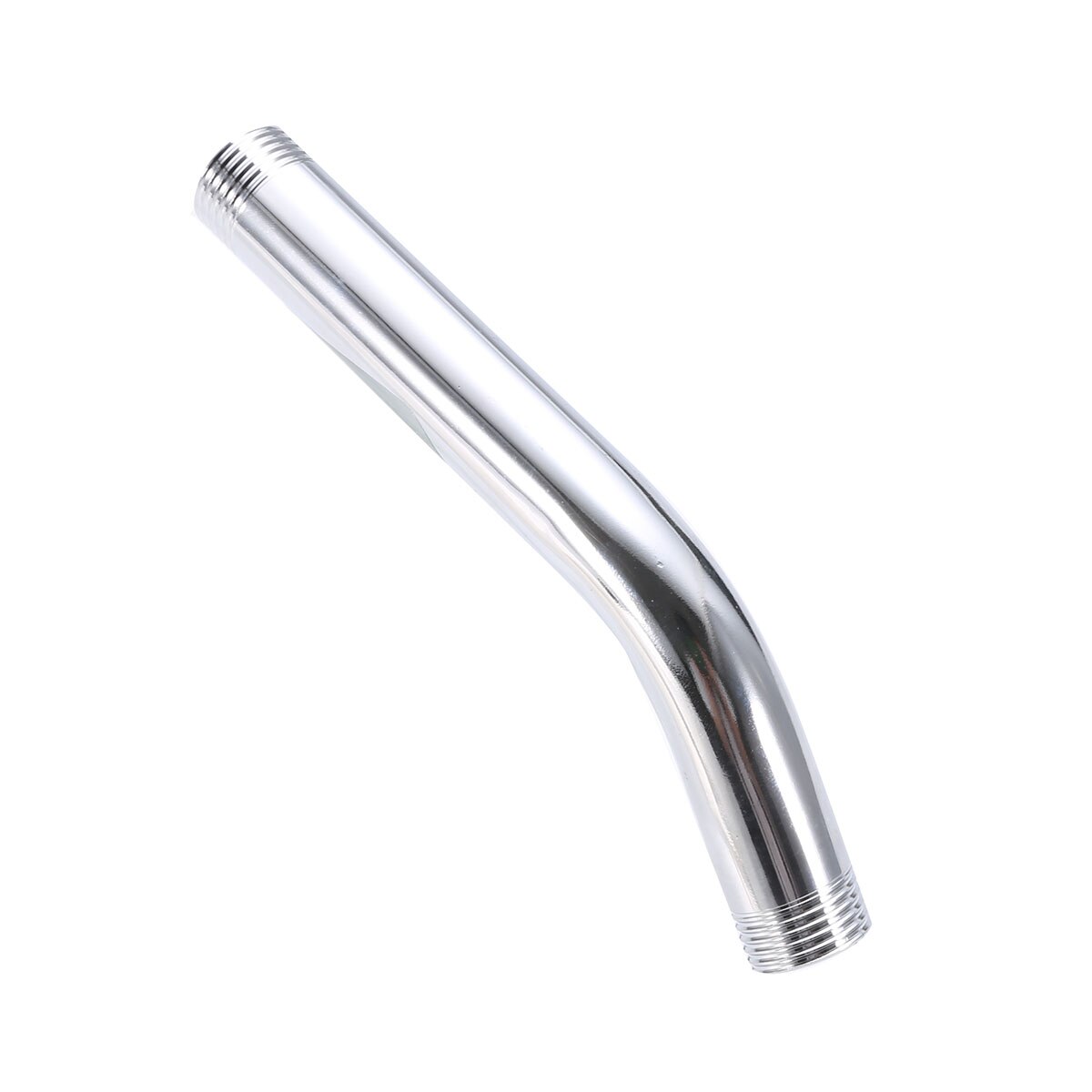 G1/2" Threaded Shower Head Extra Pipe Stainless Steel Shower Arm Head Extension Angled Extra Pipe Tube