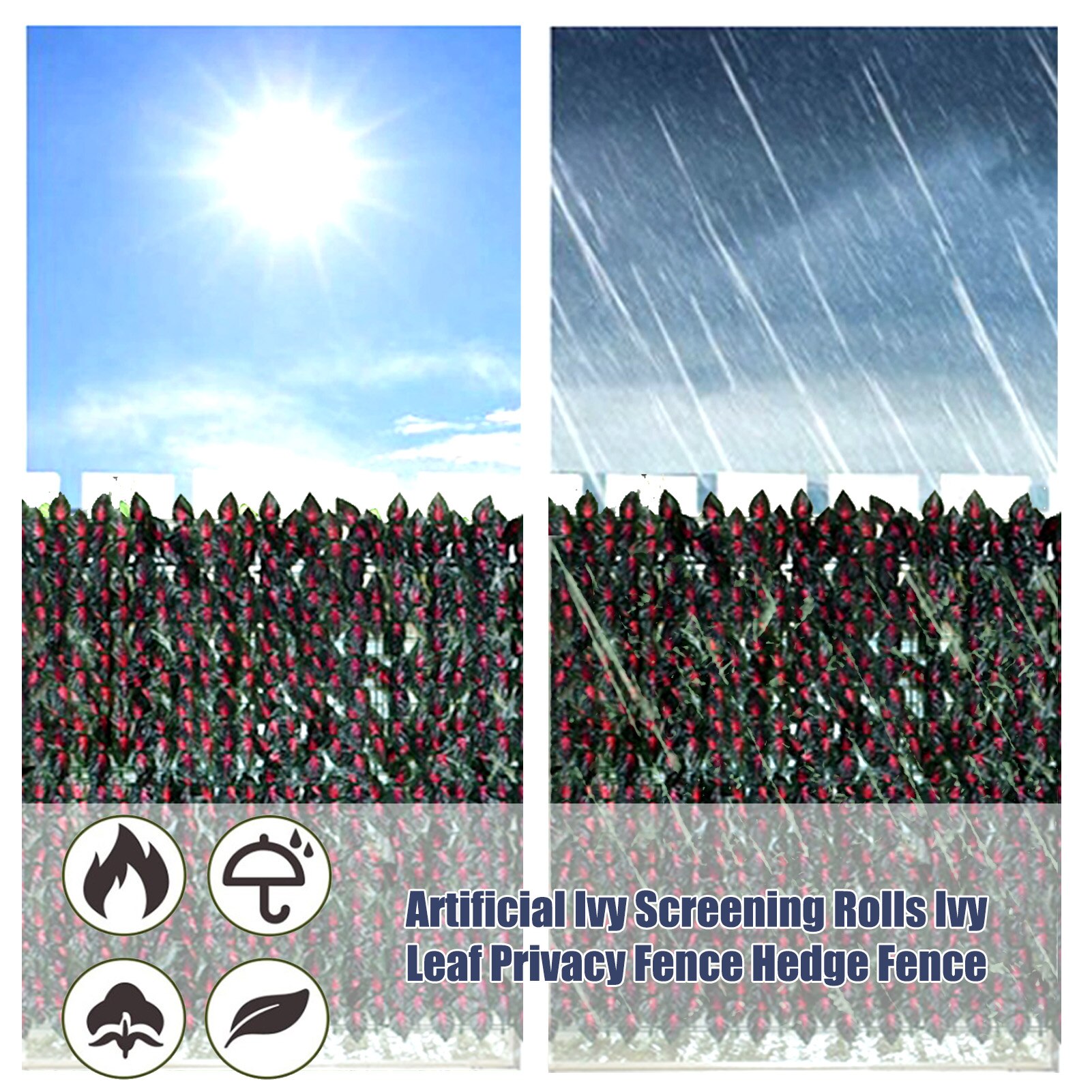 Artificial Ivy Screening Rolls Artificial Balcony Fence Can Be Cut And Spliced Garden Rattan Fence Basil Leaf Balcony Screen