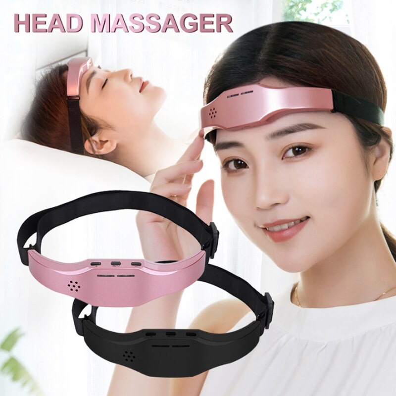 Ems Head Massager Brain Ontspanning Elektrische Puls Slaap Migraine Stress Ems Brain Massager Voorhoofd Stimulator