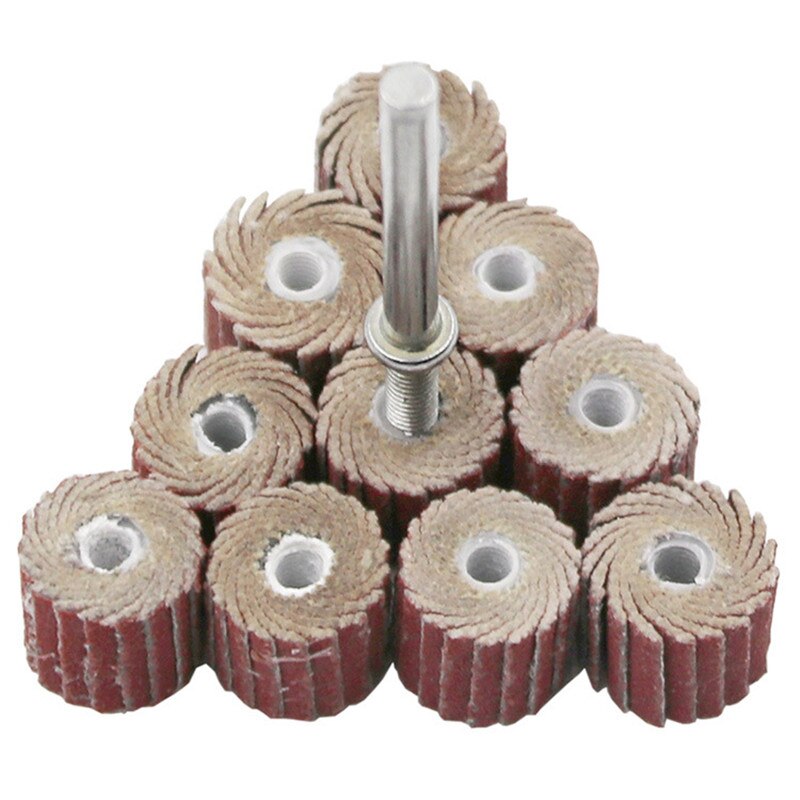 10PC For Dremel Accessories Sandpaper Sanding Flap Polishing Wheels Sanding Disc Shutter Polishing Wheel For Rotary Tool