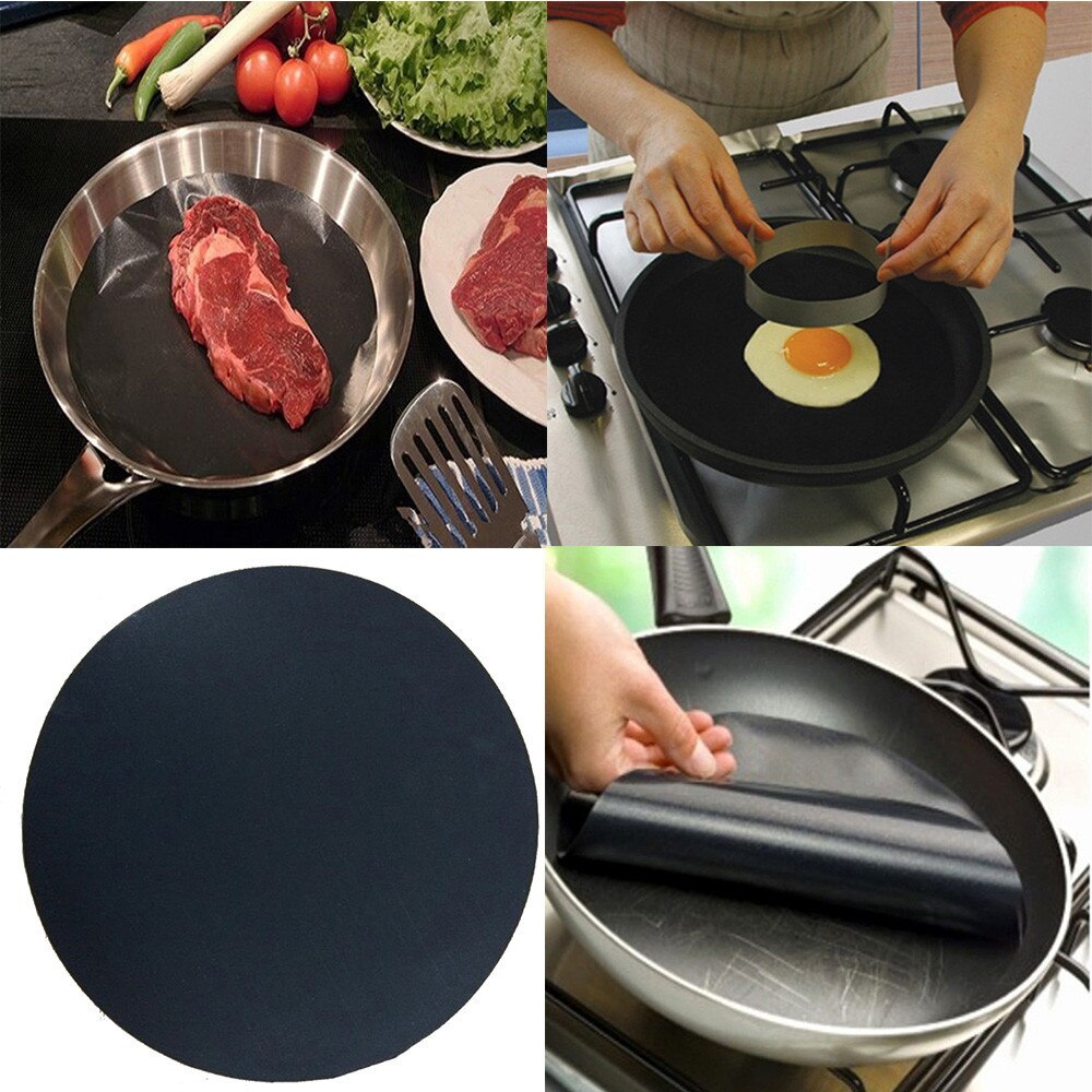 2 pièces haute température antiadhésive poêle Liner cuisine accessoires manique cuisine outils maison Gadgets 24 cm x 0.12mm #20