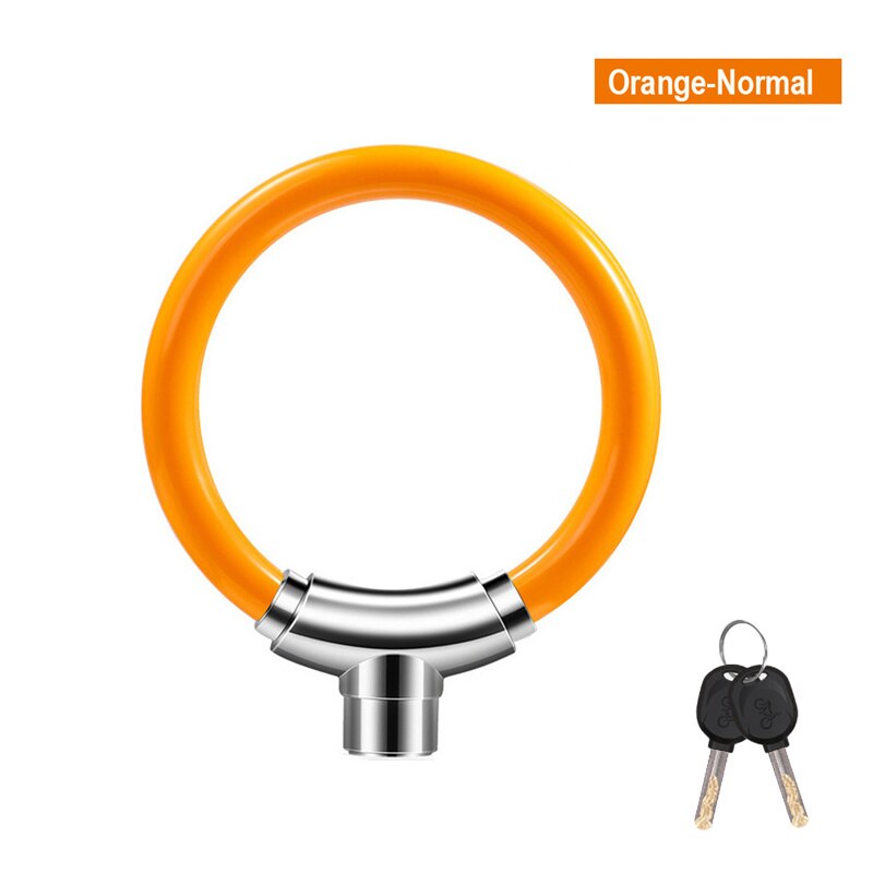 Anti-theft Bicycle Locks U-shaped Locks for Mountain Bikes And Motorcycles Anti-theft Riding Accessories: Orange