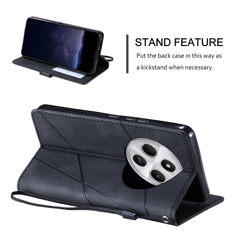 Para Coque Xaomi Redmi 13C 14C Funda de lujo con tapa tipo billetera Funda de cuero para Funda Xiaomi Redmi 14C 13C 12C Redmi13 12 Funda de teléfono