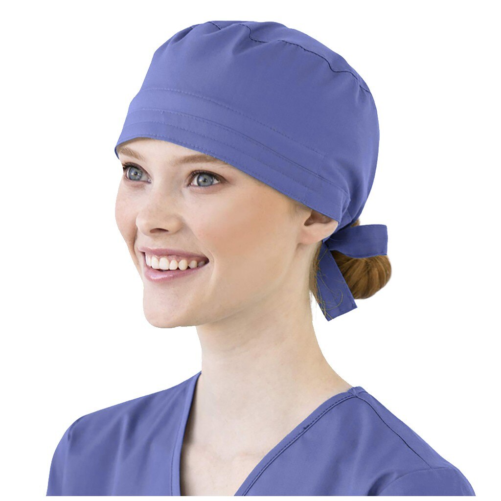 Unisex Scrub Cap Print En Solide Verpleging Verpleegkundige Hoed Cartoon Printing Pet Toevallige Hoed Cap Skullies Werk Boog Cap # T5P: H