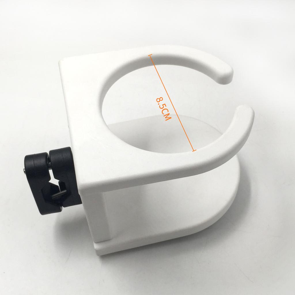 Single Drink Holder White Suction Cup For Boats Marine Car