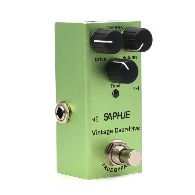 SAPHUE Electric Guitar Pedal Vintage Overdrive/Distortion Crunch/Distortion/US Dream/Classic Chorus/Vintage Phase/Digital Delay: Vintage Overdrive