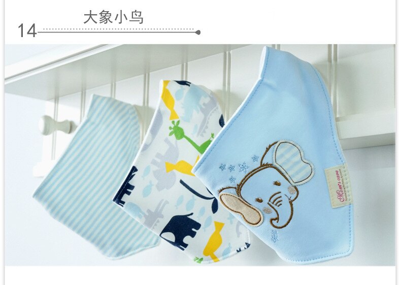 Baby slabbetjes 3pc/ lot 100%  katoenen bandana slabbetjes babykleding meisjes handdoek bandana's babykleding  b6 d 985r: 14