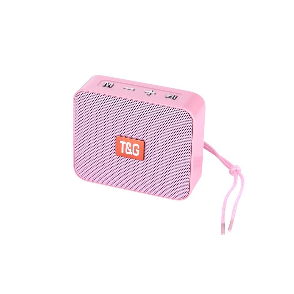 Mini Speaker TG166 Portable music Player With FM Radio Bluetooth Speakers Subwoofer Outdoor Hands-free Calling de som altavoces: TG166-Pink