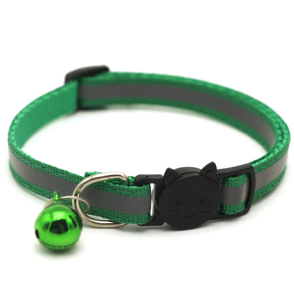 Reflecterende Halsband Met Bel Veiligheid Kat Halsbanden Puppy Halsband Voor Katten Kleine Honden Solid Pet Kraag Chihuahua Producten: 3