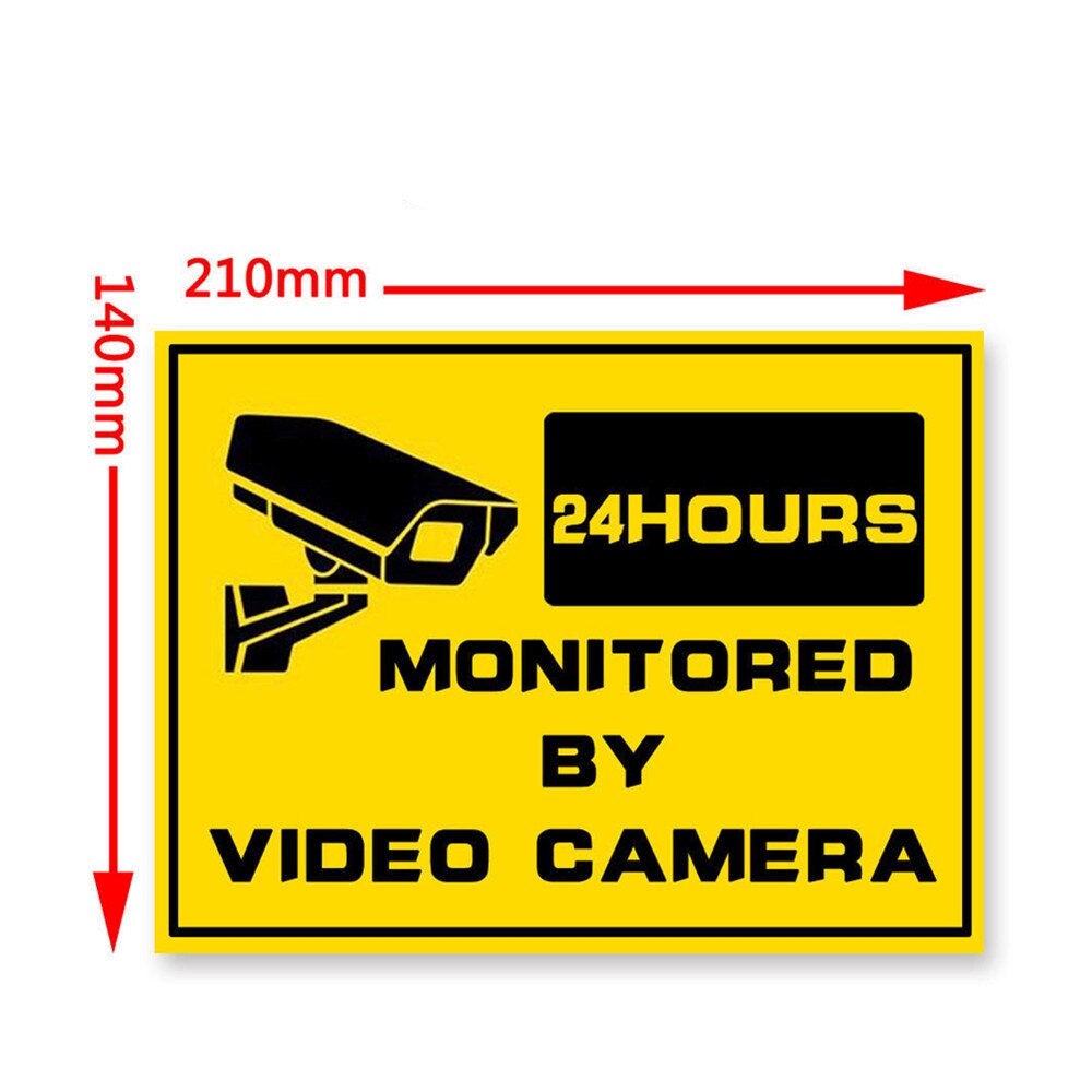 Vidéosurveillance étanche à domicile | Vidéosurveillance, caméra de sécurité, autocollant d'alarme à domicile, signes d'avertissement, autocollants