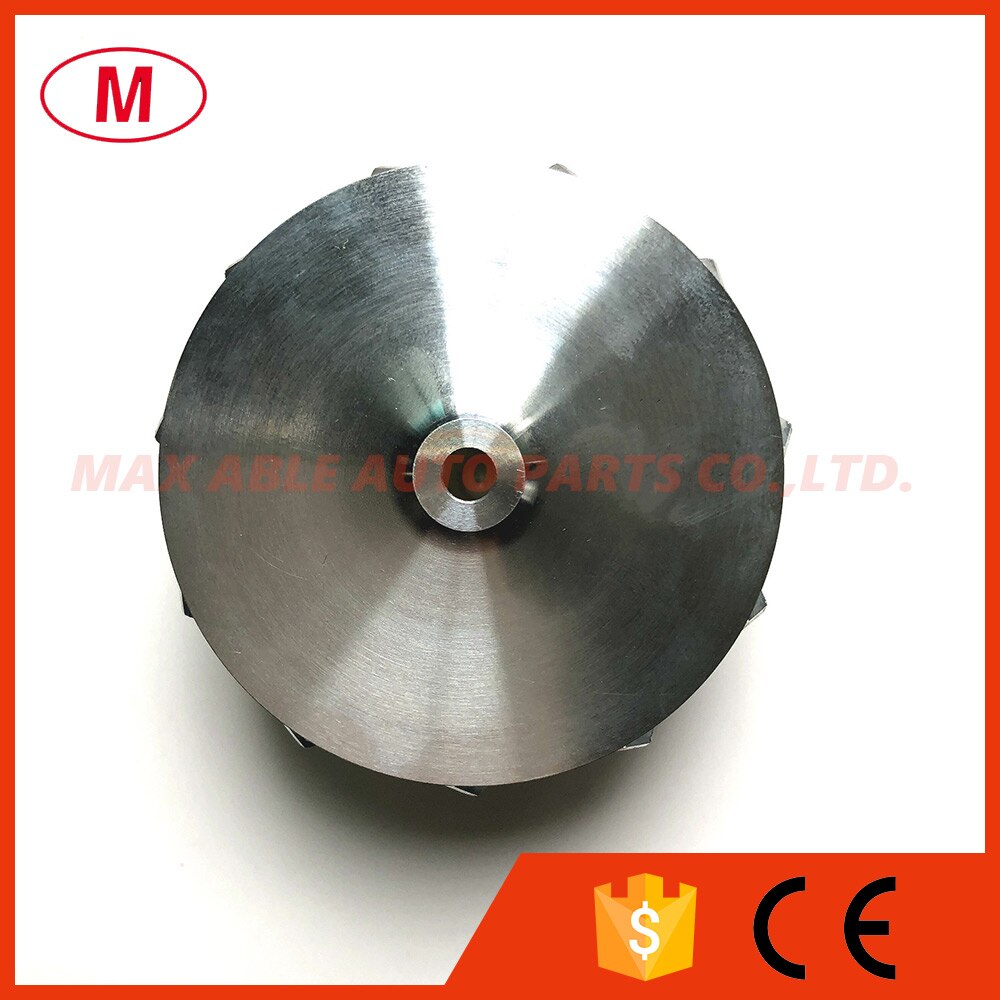 K04 43.30/56.08mm 11+0 blades Performance Turbo Billet compressor wheel/Aluminum 2618/Milling wheel for Turbocharger Cartridge