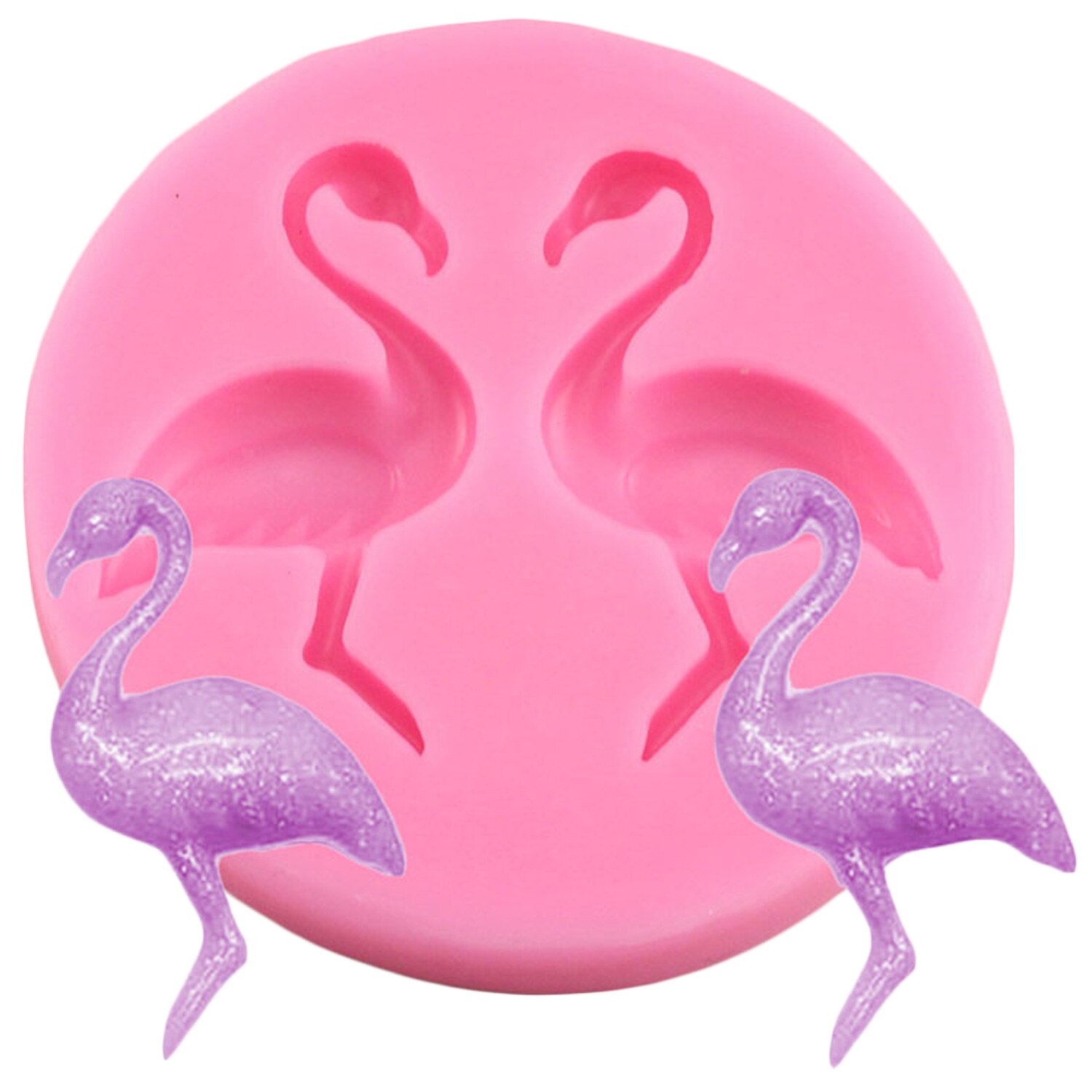 Moule en Silicone flamant rose, fleur, tortue, feuille, chocolat, Fondant, fête d&#39;été, outils de décoration de gâteaux, résine, argile