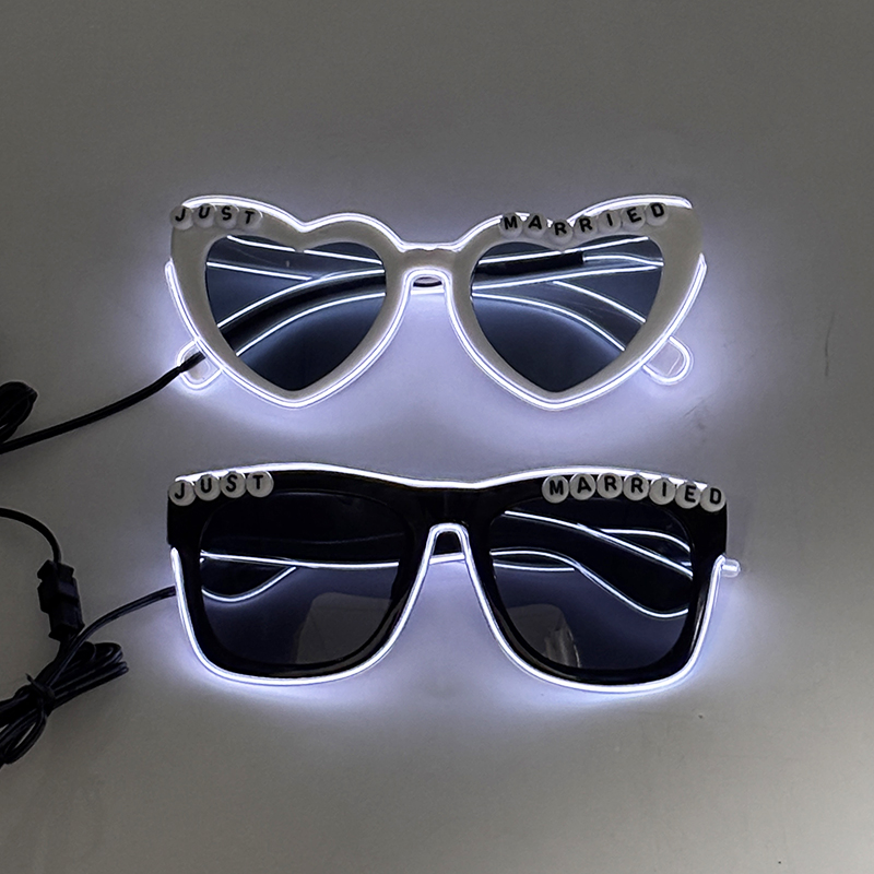 Lunettes De Soleil Coeur Transparentes Sans Monture - Lot 7 Paires Pour EVJF Mariage