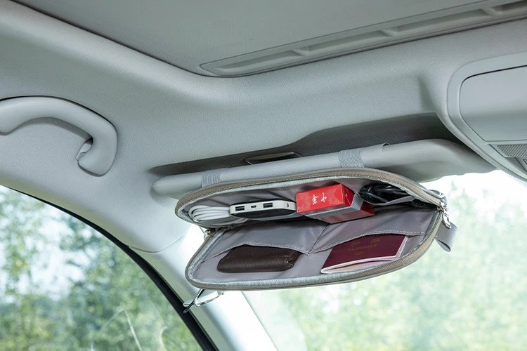 Auto Zonneklep Organisator Opbergdoos Zonnebril Clip Opbergen Opruimen Tas Bill Pen Kaarthouder CD DVD Organisator Auto Accessoires