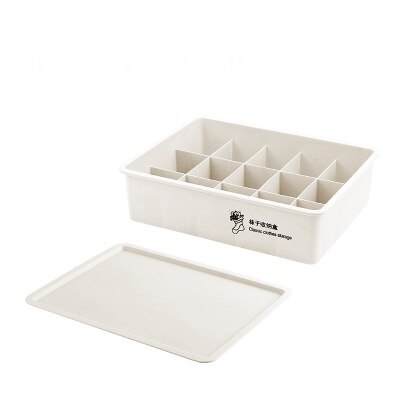 Sous-vêtements en plastique chaussettes cloison boîte de rangement empilable sous-vêtements finition boîte multi-fonctionnelle chambre rangement Organization: 12