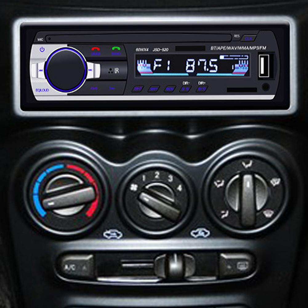 Bluetooth Car MP3 Player Audio Stereo 4X60W Car Radio 12V In-dash 1 Din FM Aux Input Receiver