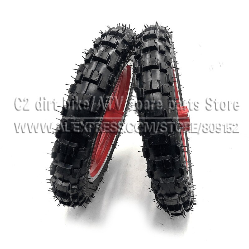 Neumático de tacos para bicicleta todoterreno, llantas delanteras o traseras de 10 pulgadas, para Motocross, para niños de 2,50 a 10