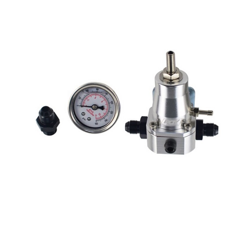 Reso Universele 30-70 Psi Auto Fuel Pressure Regulator Gauge 3 AN6 Fitting 3 Wasmachines Kit