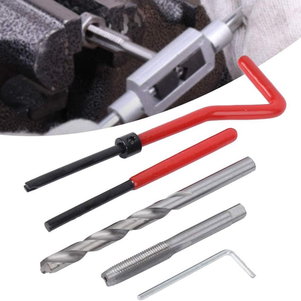 Kit de reparo de rosca de carro – reparos sem esforço para roscas danificadas sem rebarbas para restaurar roscas danificadas ferramenta de broca de bobina