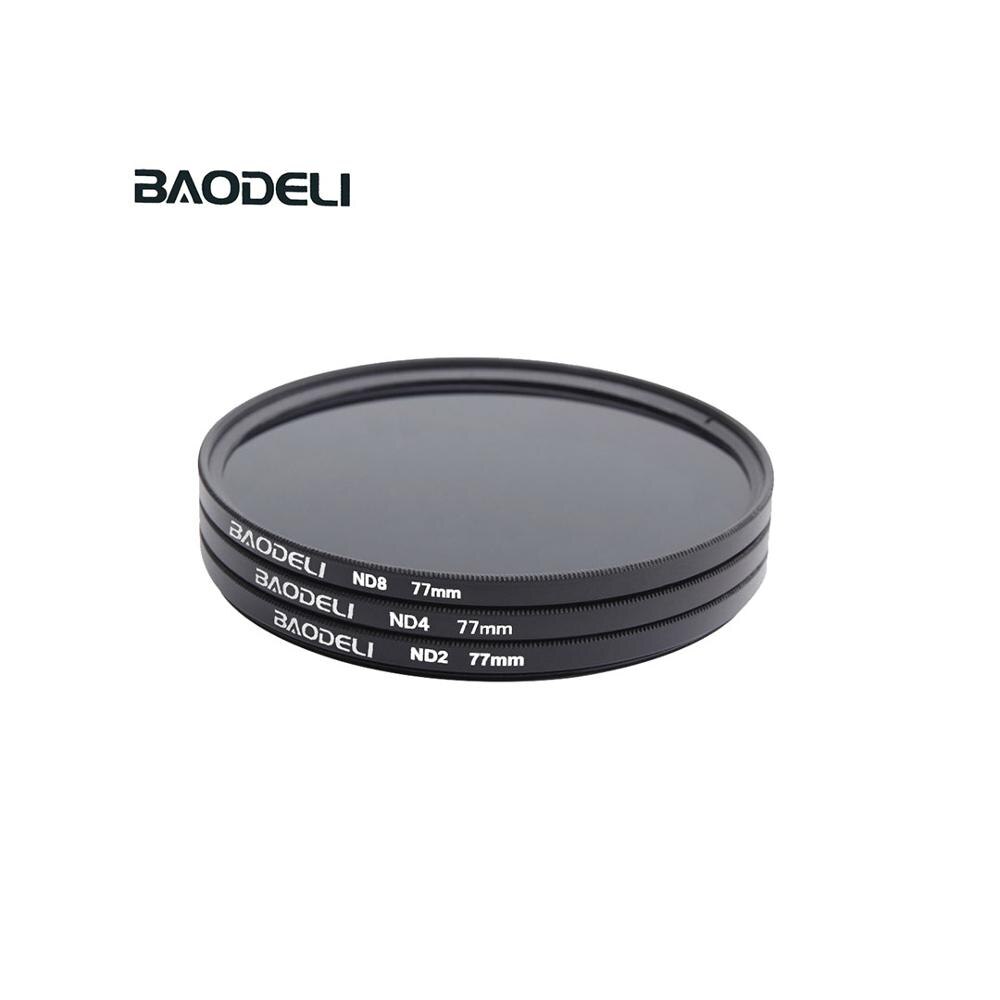 BAODELI デジタル一眼レフ Mrc フィルトロフィー 1 セットコンセプト Nd 2 4 8 レンズフィルター 49 52 55 58 62 67 72 77 82 ミリメートルキャノン、ニコン、ソニーアクセサリー: 52mm