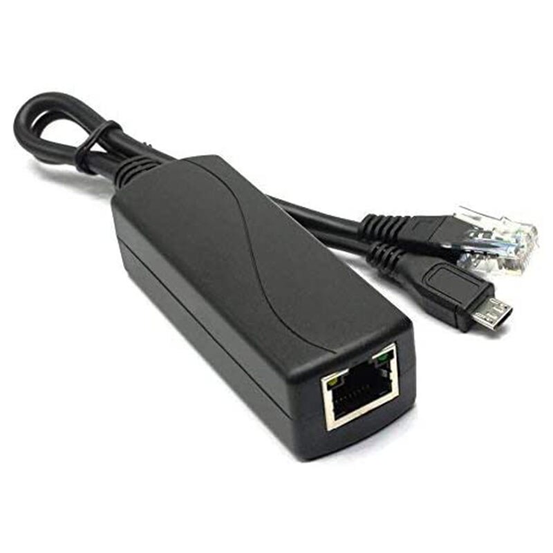 Micro-USB POE Splitter 48V to 5V2A/3A Mini USB Power Supply National Standard with Smart Phone Charging