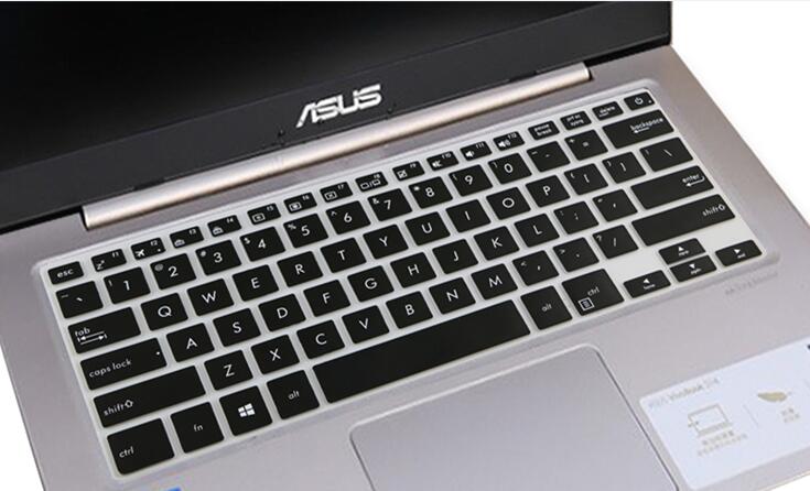 For ASUS ZenBook Pro 14 UX480 UX480FD UX450FD Notebook PC Laptop Keyboard Cover Protector 14 inch (US Layout): Black