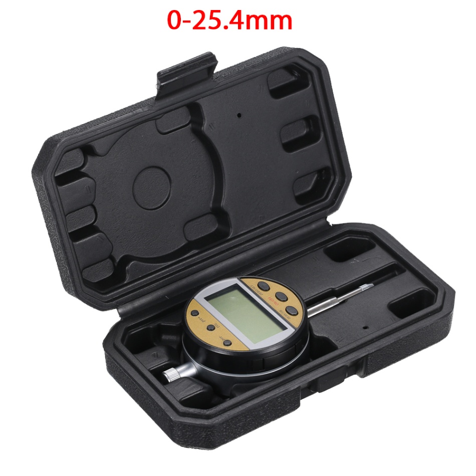 Dial Indicator Gauge Metric Indicator 0.01mm Dial Comparator Dimension Position Tolerance Detection Digital Caliber Tools: Red