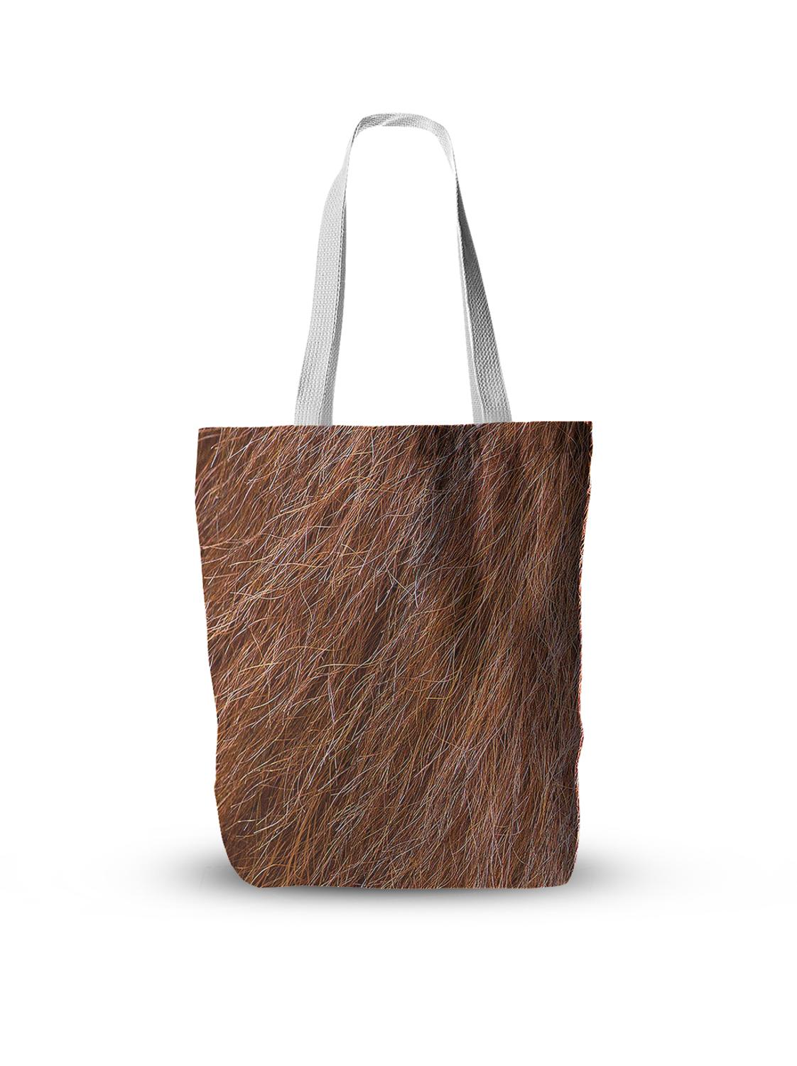 Animal Skin Canvas Bag Leopard Print Tiger Cat Skin Handbag Foldable Large Capacity Shoulder Bag Grocery Storage Bag: style2