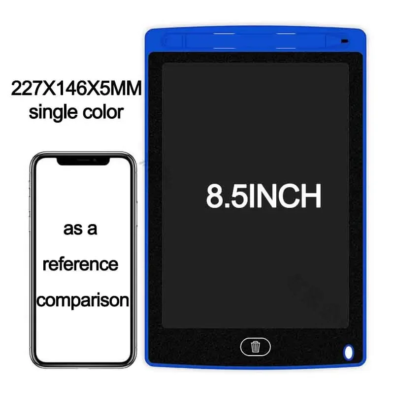 Tableta de escritura LCD de 4,4/8,5/pulgadas, tablero de dibujo para niños, Bloc de dibujo de grafiti, juguetes, pizarra de escritura a mano, tablero de dibujo mágico, juguete para: Rojo