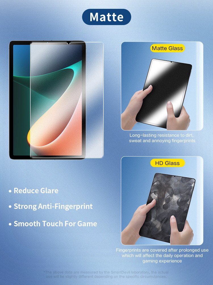 SmartDevil Tempered Glass for Xiaomi Mi Pad 5 5 Pro 11 inch Tablet Glass 9H Screen Protector HD Anti Blue Light Protective Film