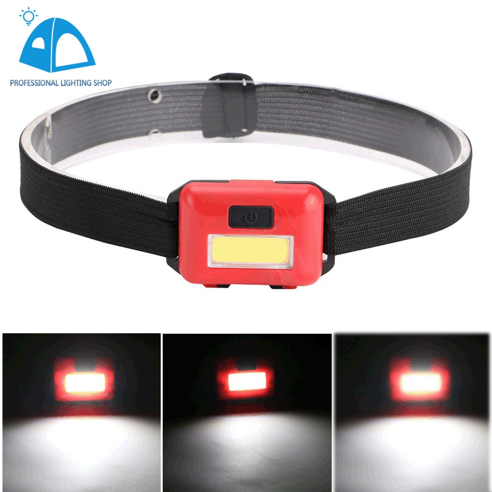 Mini forlygte led 3 mode pandelampe justerbar camping lommelygte lampe lys aaa camping vandreture nat fiskeri flash hovedbånd lommelygter