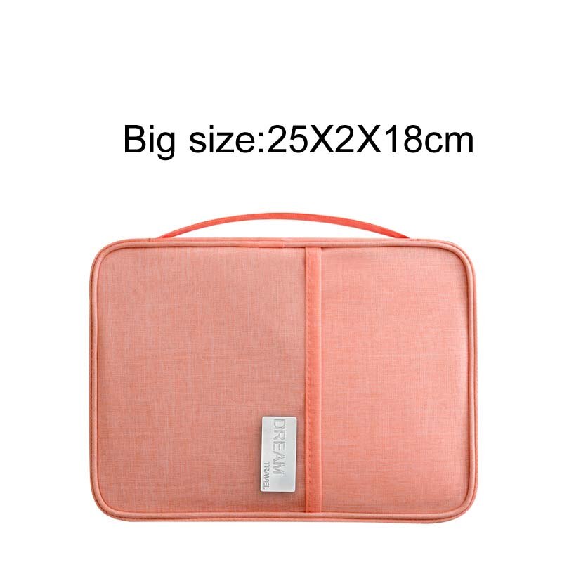 Bolsa de viaje impermeable, gran capacidad, multifuncional, separación en seco y húmedo, bolso de almacenamiento, deflector de viaje, fin de semana, cubos de embalaje: Style 2 big pink