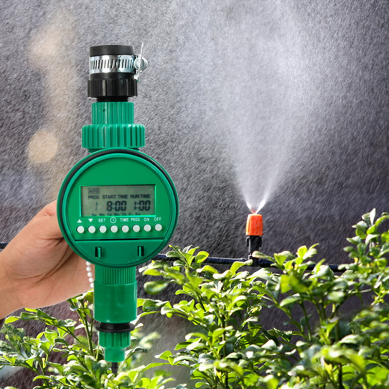 Irrigation System Watering Timer Hose Faucet Timer Outdoor Waterproof Automatic On Off LCD Display Smart Irrigation Controller