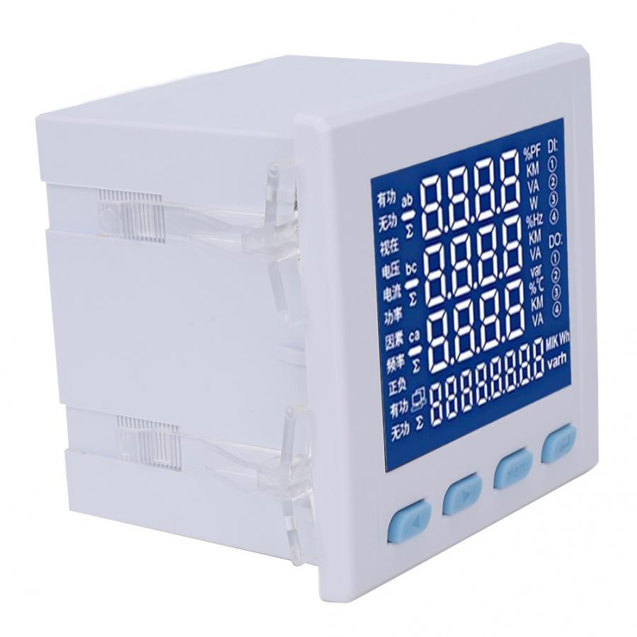 220V Power Meter Multifunctional Digital LED Electricity Volt Power Meter RS485 Communication