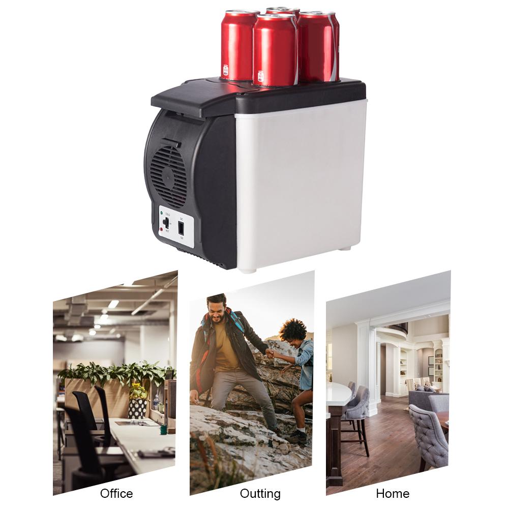 Thermo-elektrische Mini Koelkast Cooler Warmer Voedsel Heater Drank Koeler Voor Auto Home Reizen 12V